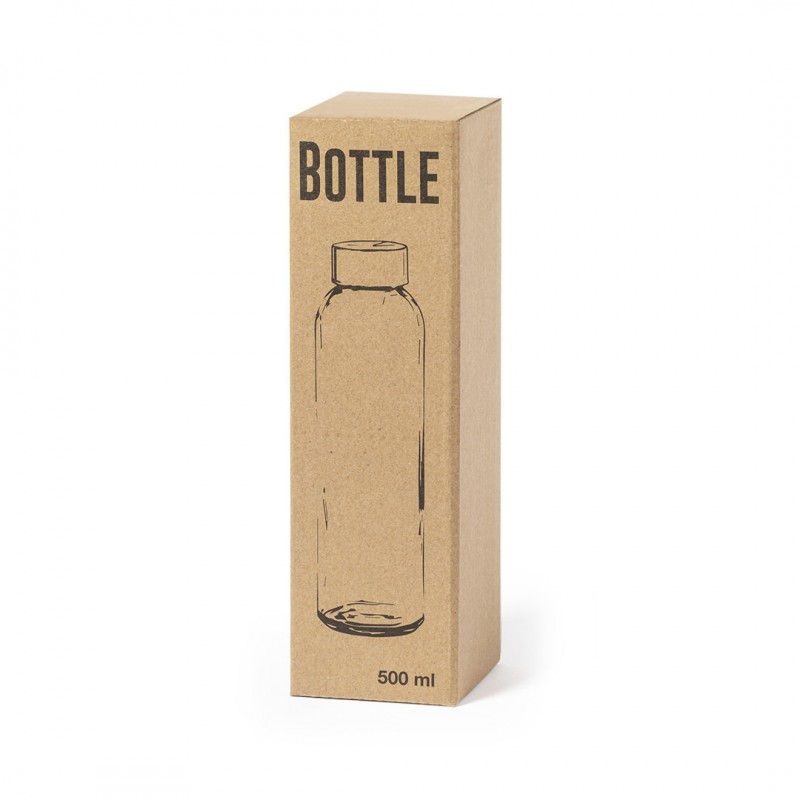 Botella de cristal de 500 ml con funda shoftshell 